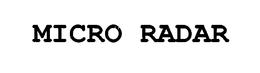 MICRO RADAR trademark