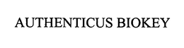 AUTHENTICUS BIOKEY trademark
