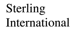 STERLING INTERNATIONAL trademark