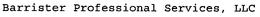 BARRISTER PROFESSIONAL SERVICES, LLC trademark