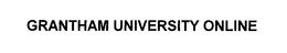 GRANTHAM UNIVERSITY ONLINE trademark