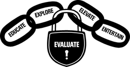EDUCATE EXPLORE ELEVATE ENTERTAIN EVALUATE! trademark