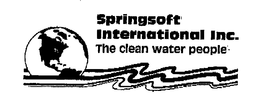 SPRINGSOFT INTERNATIONAL INC. THE CLEAN WATER PEOPLE trademark