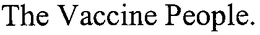THE VACCINE PEOPLE. trademark