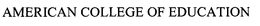AMERICAN COLLEGE OF EDUCATION trademark