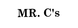MR. C'S trademark