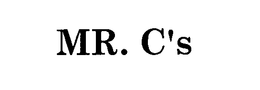 MR. C'S trademark