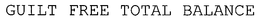 GUILT FREE TOTAL BALANCE trademark
