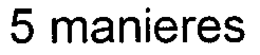 5 MANIERES trademark