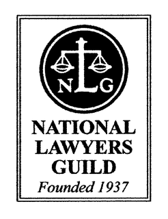 NLG NATIONAL LAWYERS GUILD FOUNDED 1937 trademark