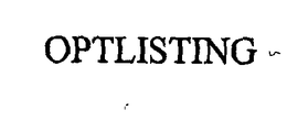 OPTLISTING trademark