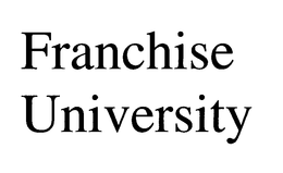FRANCHISE UNIVERSITY trademark