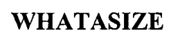 WHATASIZE trademark