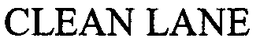 CLEAN LANE trademark
