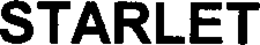 STARLET trademark