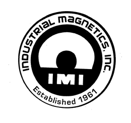 IMI INDUSTRIAL MAGNETICS, INC. ESTABLISHED 1961 trademark