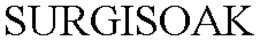 SURGISOAK trademark