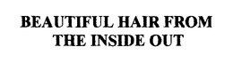 BEAUTIFUL HAIR FROM THE INSIDE OUT trademark