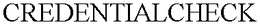 CREDENTIALCHECK trademark