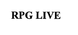 RPG LIVE trademark