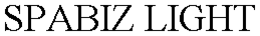 SPABIZ LIGHT trademark