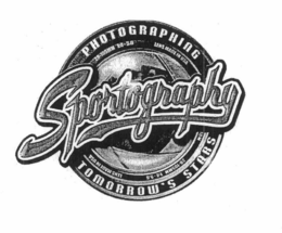 SPORTOGRAPHY PHOTOGRAPHING TOMORROW'S STARS LENS MADE IN USA 28.105 MM 1.4 - 5.6 trademark