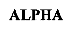 ALPHA trademark