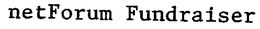 NETFORUM FUNDRAISER trademark