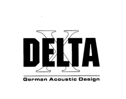 DELTA X GERMAN ACOUSTIC DESIGN trademark