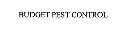 BUDGET PEST CONTROL trademark