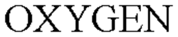 OXYGEN trademark