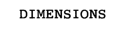 DIMENSIONS trademark