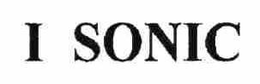 I SONIC trademark