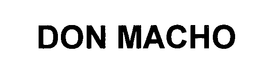 DON MACHO trademark