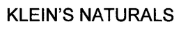 KLEIN'S NATURALS trademark