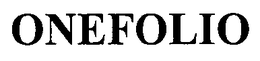 ONEFOLIO trademark