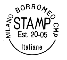 MILANO BORROMEO CMP STAMP EST. 20-05 ITALIANE trademark