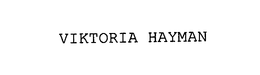VIKTORIA HAYMAN trademark