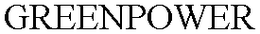 GREENPOWER trademark