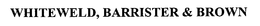 WHITEWELD, BARRISTER & BROWN trademark