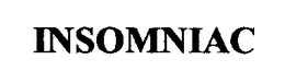 INSOMNIAC trademark