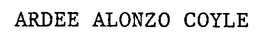 ARDEE ALONZO COYLE trademark