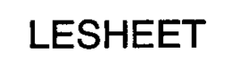LESHEET trademark
