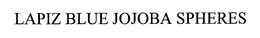 LAPIZ BLUE JOJOBA SPHERES trademark