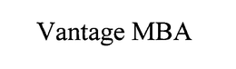 VANTAGE MBA trademark