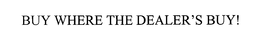 BUY WHERE THE DEALER'S BUY! trademark