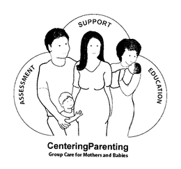 ASSESSMENT SUPPORT EDUCATION CENTERINGPARENTING GROUP CARE FOR MOTHERS AND BABIES trademark