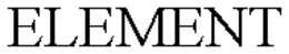 ELEMENT trademark