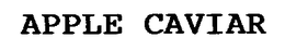 APPLE CAVIAR trademark