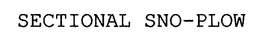 SECTIONAL SNO-PLOW trademark